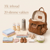 Ayviora Lune Bag Cognac - capaciteit en opbergruimte