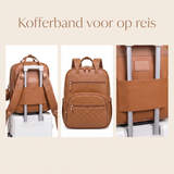 Ayviora Lune Bag Cognac - kofferband voor aan een reiskoffer
