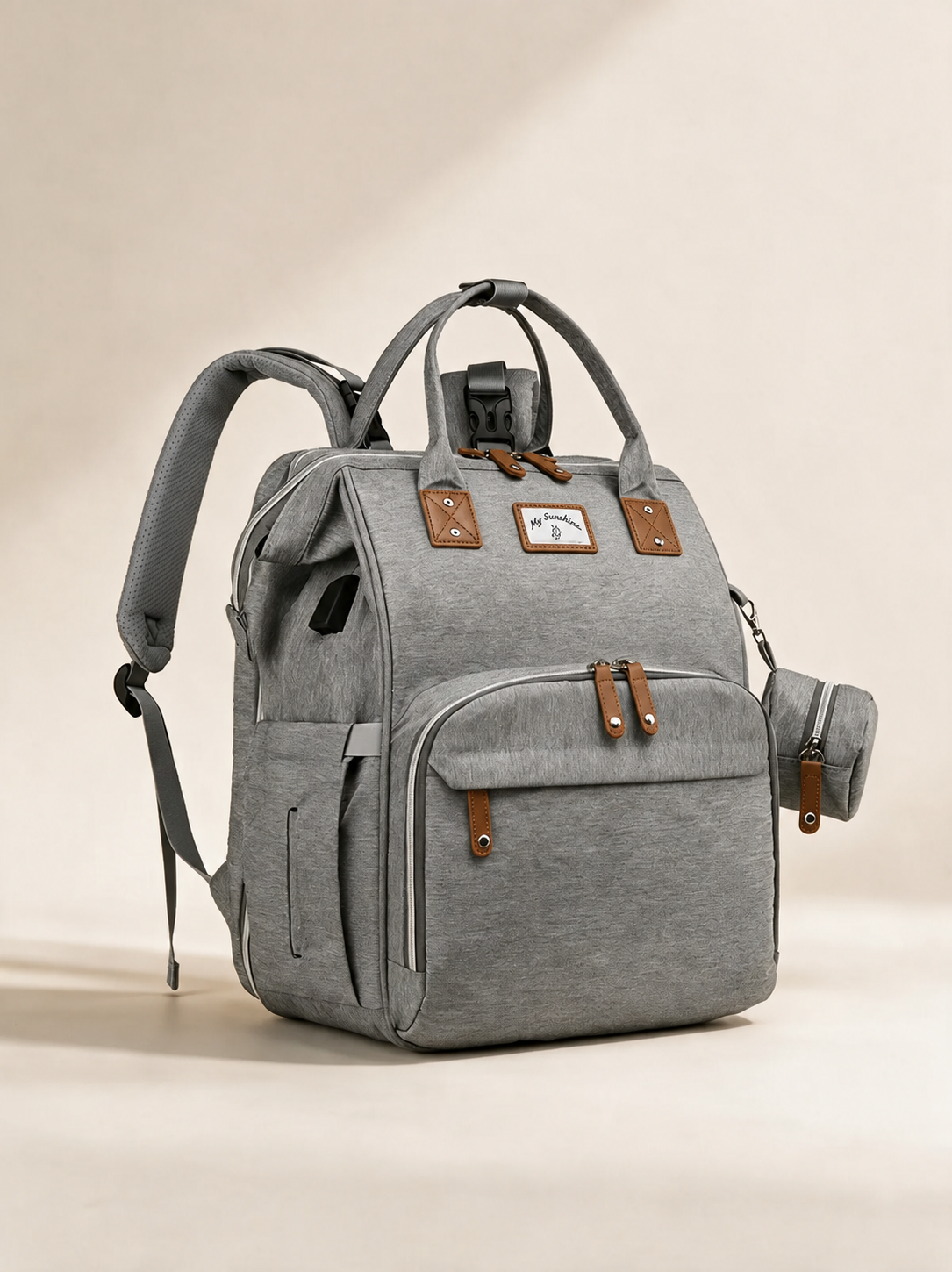 Ayviora Cloud Bag Stone - zijaanzicht