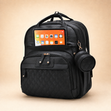 Ayviora Lune Bag Noir - voorvak met tablet