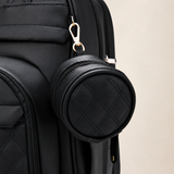 Ayviora Lune Bag Noir - detail fopspeen-etui aan de tas