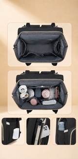 Ayviora Nest Bag Noir - infographic vakkenoverzicht