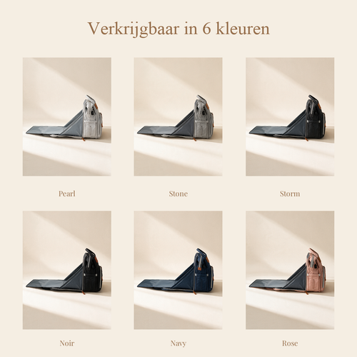 Ayviora Cloud Bag - verkrijgbaar in 6 kleuren, uitgevouwen als verschoningsmat