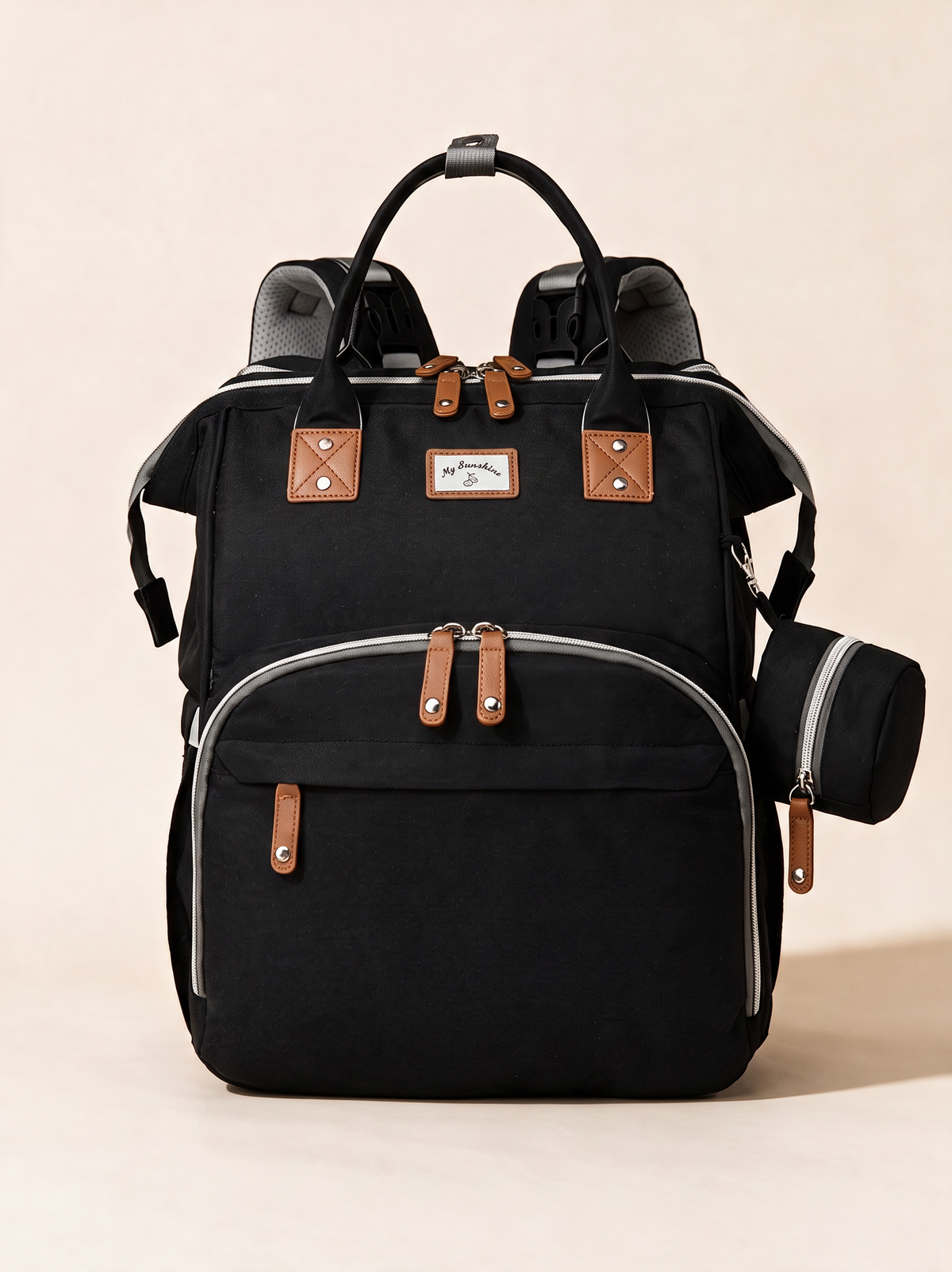 Ayviora Cloud Bag Noir - vooraanzicht