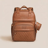 Ayviora Lune Bag Cognac - de tas klapt open tot verschoonstation